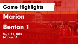 Marion  vs Benton 1 Game Highlights - Sept. 21, 2023