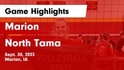 Marion  vs North Tama Game Highlights - Sept. 30, 2023