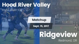 Matchup: Hood River Valley vs. Ridgeview  2017