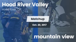 Matchup: Hood River Valley vs. mountain view  2017