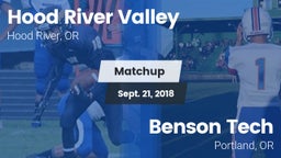 Matchup: Hood River Valley vs. Benson Tech  2018