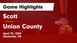 Scott  vs Union County  Game Highlights - April 29, 2024
