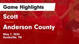 Scott  vs Anderson County  Game Highlights - May 7, 2024