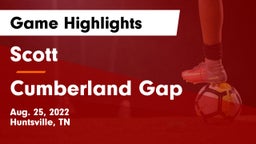 Scott  vs Cumberland Gap  Game Highlights - Aug. 25, 2022