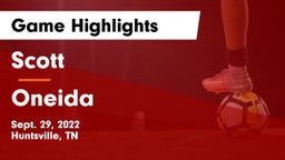 Scott  vs Oneida  Game Highlights - Sept. 29, 2022