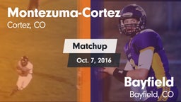 Matchup: Montezuma-Cortez vs. Bayfield  2016