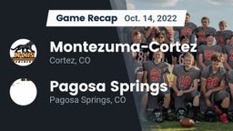 Recap: Montezuma-Cortez  vs. Pagosa Springs  2022