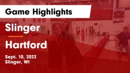 Slinger  vs Hartford Game Highlights - Sept. 10, 2022