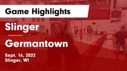 Slinger  vs Germantown Game Highlights - Sept. 16, 2022