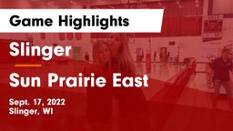 Slinger  vs Sun Prairie East  Game Highlights - Sept. 17, 2022