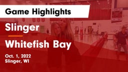 Slinger  vs Whitefish Bay  Game Highlights - Oct. 1, 2022