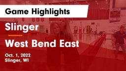 Slinger  vs West Bend East Game Highlights - Oct. 1, 2022