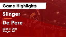 Slinger  vs De Pere Game Highlights - Sept. 2, 2023
