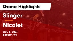 Slinger  vs Nicolet  Game Highlights - Oct. 3, 2023