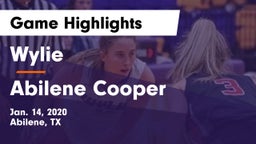 Wylie  vs Abilene Cooper Game Highlights - Jan. 14, 2020