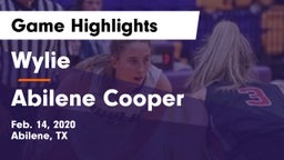 Wylie  vs Abilene Cooper Game Highlights - Feb. 14, 2020