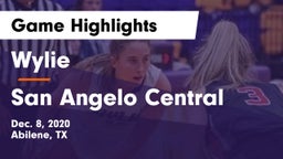 Wylie  vs San Angelo Central  Game Highlights - Dec. 8, 2020