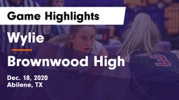 Wylie  vs Brownwood High Game Highlights - Dec. 18, 2020