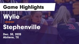Wylie  vs Stephenville  Game Highlights - Dec. 30, 2020
