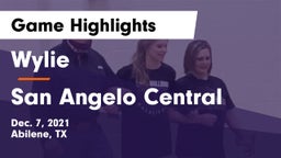 Wylie  vs San Angelo Central  Game Highlights - Dec. 7, 2021