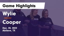 Wylie  vs Cooper  Game Highlights - Dec. 20, 2022