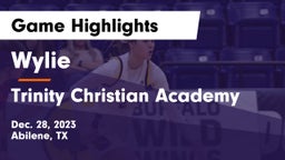 Wylie  vs Trinity Christian Academy Game Highlights - Dec. 28, 2023