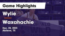 Wylie  vs Waxahachie  Game Highlights - Dec. 28, 2023