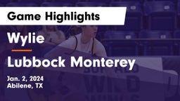 Wylie  vs Lubbock Monterey  Game Highlights - Jan. 2, 2024
