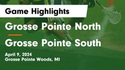 Grosse Pointe North  vs Grosse Pointe South  Game Highlights - April 9, 2024