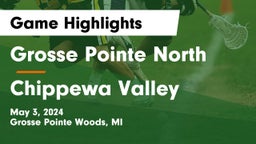 Grosse Pointe North  vs Chippewa Valley  Game Highlights - May 3, 2024
