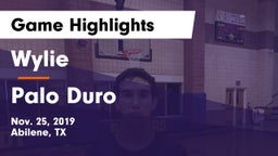 Wylie  vs Palo Duro  Game Highlights - Nov. 25, 2019