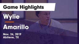 Wylie  vs Amarillo  Game Highlights - Nov. 26, 2019