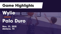 Wylie  vs Palo Duro  Game Highlights - Nov. 23, 2020