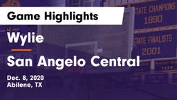 Wylie  vs San Angelo Central  Game Highlights - Dec. 8, 2020