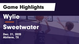 Wylie  vs Sweetwater  Game Highlights - Dec. 21, 2020