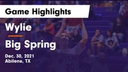 Wylie  vs Big Spring  Game Highlights - Dec. 30, 2021
