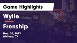 Wylie  vs Frenship  Game Highlights - Nov. 20, 2023