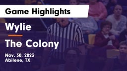 Wylie  vs The Colony  Game Highlights - Nov. 30, 2023
