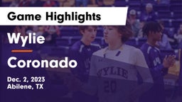 Wylie  vs Coronado  Game Highlights - Dec. 2, 2023