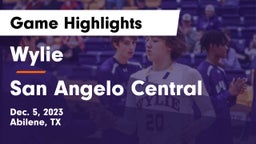Wylie  vs San Angelo Central  Game Highlights - Dec. 5, 2023