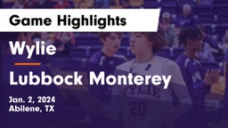 Wylie  vs Lubbock Monterey  Game Highlights - Jan. 2, 2024