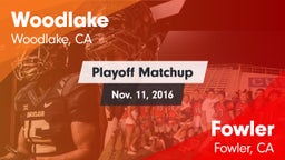Matchup: Woodlake  vs. Fowler  2016