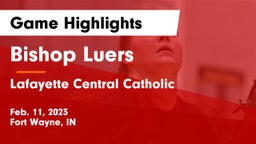 Bishop Luers  vs Lafayette Central Catholic  Game Highlights - Feb. 11, 2023