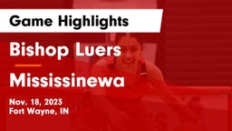 Bishop Luers  vs Mississinewa  Game Highlights - Nov. 18, 2023