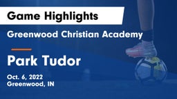 Greenwood Christian Academy  vs Park Tudor  Game Highlights - Oct. 6, 2022