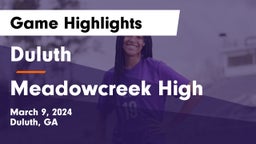 Duluth  vs Meadowcreek High Game Highlights - March 9, 2024