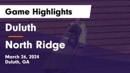 Duluth  vs North Ridge Game Highlights - March 26, 2024