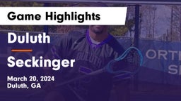 Duluth  vs Seckinger  Game Highlights - March 20, 2024