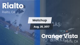 Matchup: Rialto  vs. Orange Vista  2017