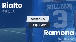 Matchup: Rialto  vs. Ramona  2017